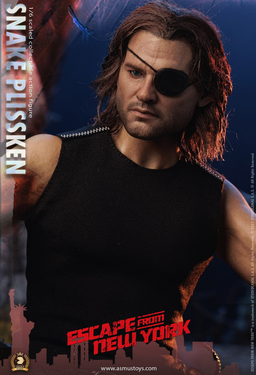 Pedido Figura SNAKE PLISSKEN (versión cabello enraizado) - Escape from New York - Serie Crown marca Asmus Toys CRW004AH escala 1/6