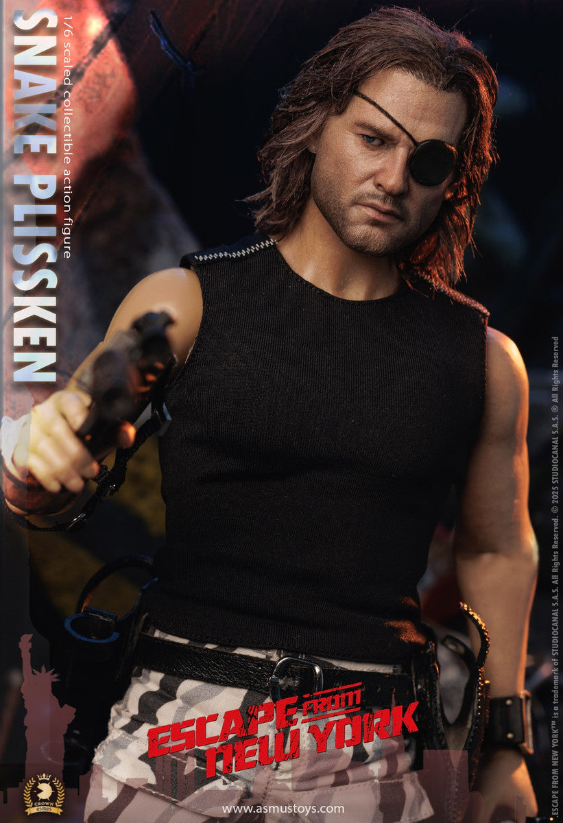 Pedido Figura SNAKE PLISSKEN (versión cabello enraizado) - Escape from New York - Serie Crown marca Asmus Toys CRW004AH escala 1/6