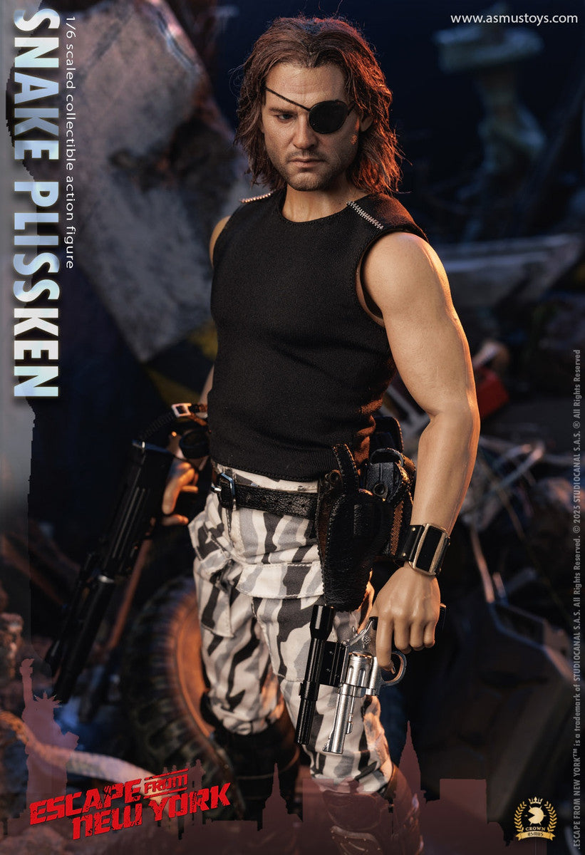 Pedido Figura SNAKE PLISSKEN (versión cabello enraizado) - Escape from New York - Serie Crown marca Asmus Toys CRW004AH escala 1/6
