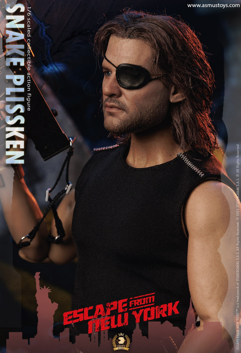 Pedido Figura SNAKE PLISSKEN (versión cabello enraizado) - Escape from New York - Serie Crown marca Asmus Toys CRW004AH escala 1/6