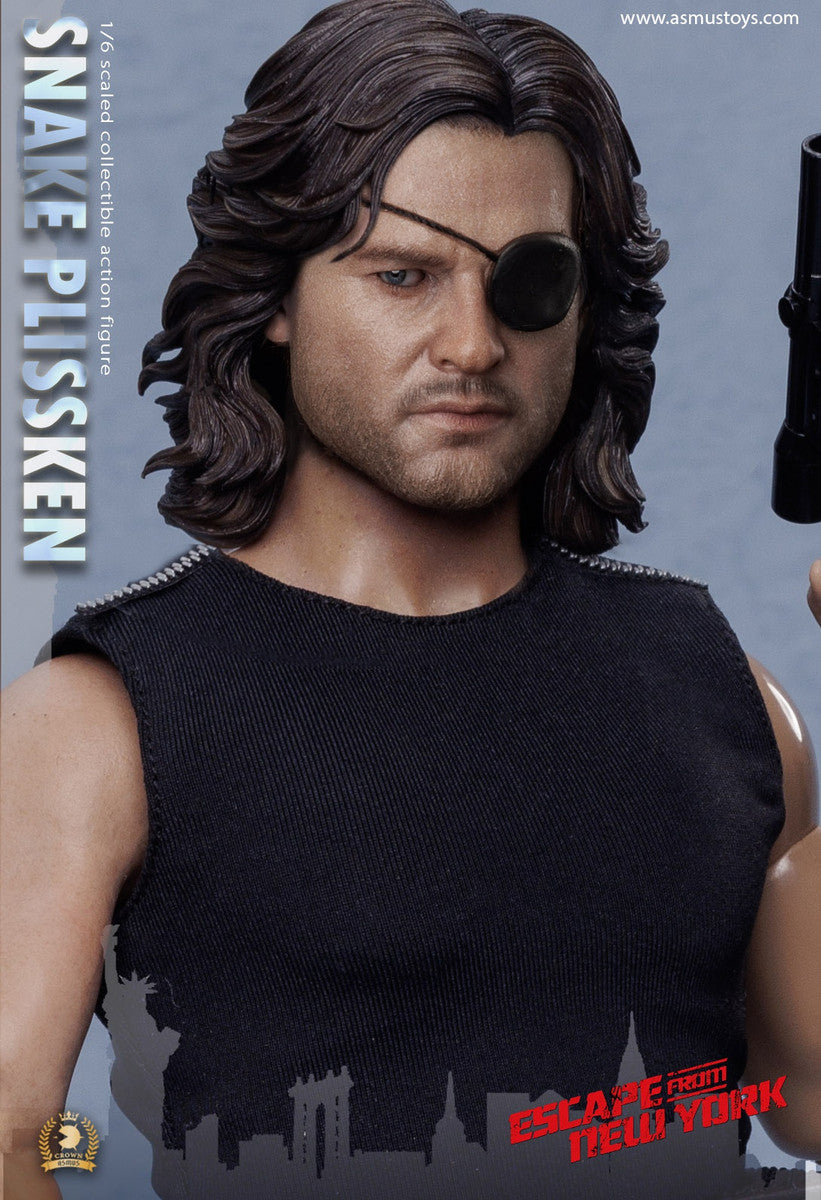 Preventa Figura SNAKE PLISSKEN (versión cabello esculpido) - Escape from New York - Serie Crown marca Asmus Toys CRW004AS escala 1/6
