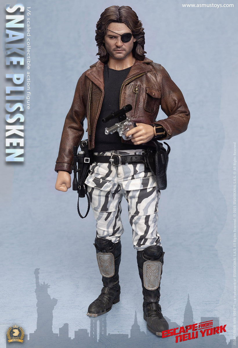 Preventa Figura SNAKE PLISSKEN (versión cabello esculpido) - Escape from New York - Serie Crown marca Asmus Toys CRW004AS escala 1/6