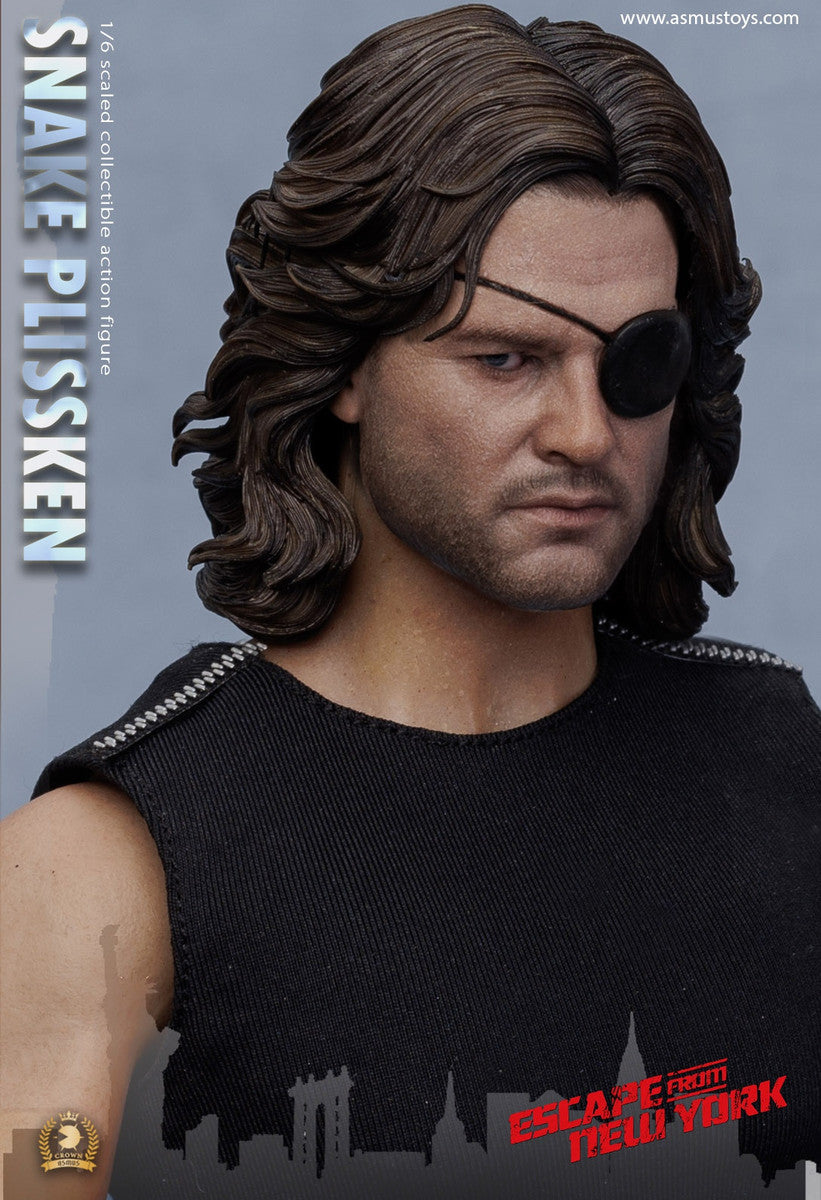 Preventa Figura SNAKE PLISSKEN (versión cabello esculpido) - Escape from New York - Serie Crown marca Asmus Toys CRW004AS escala 1/6