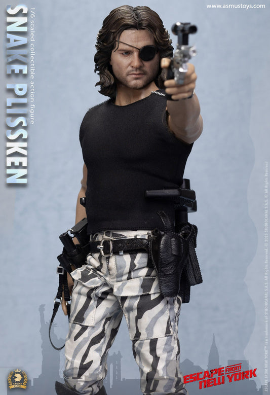 Preventa Figura SNAKE PLISSKEN (versión cabello esculpido) - Escape from New York - Serie Crown marca Asmus Toys CRW004AS escala 1/6