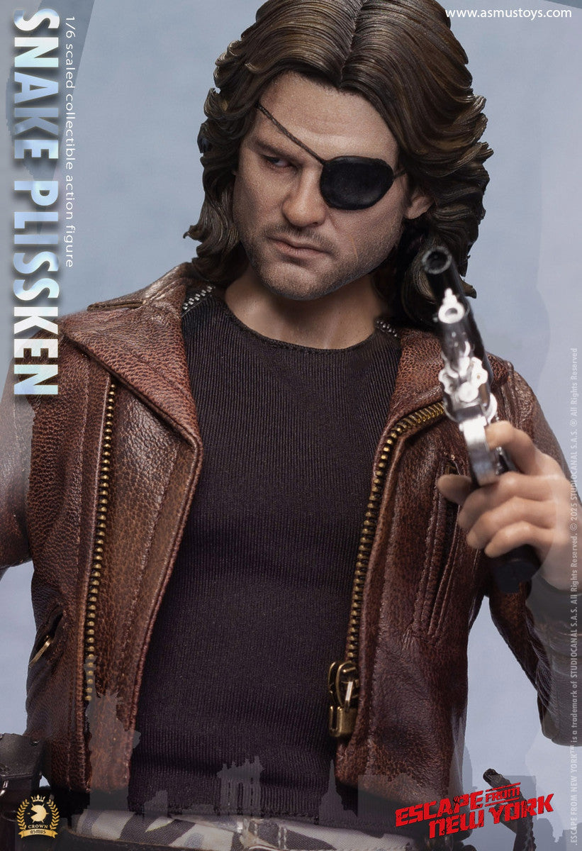 Preventa Figura SNAKE PLISSKEN (versión cabello esculpido) - Escape from New York - Serie Crown marca Asmus Toys CRW004AS escala 1/6