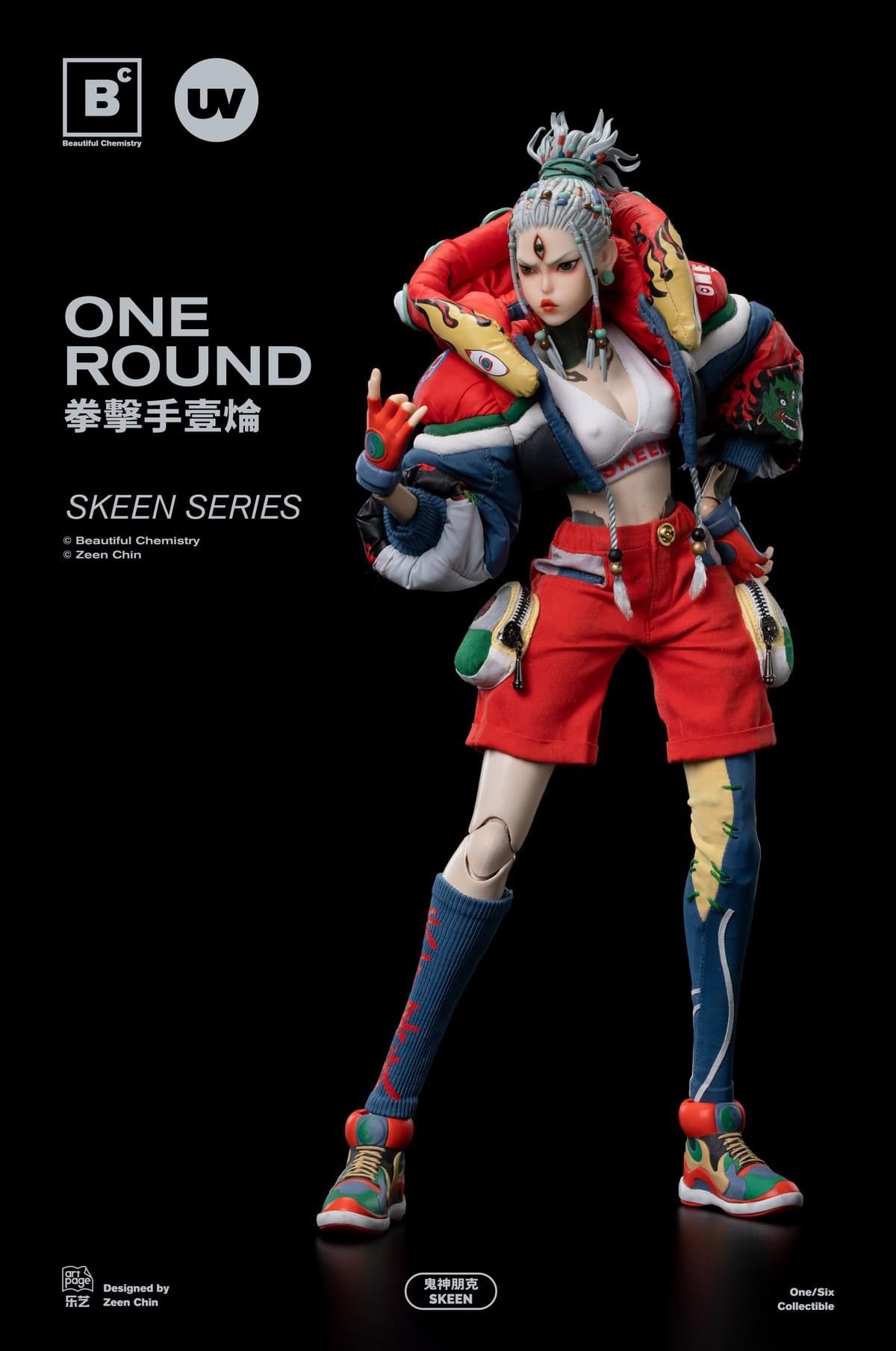 Preventa Figura One Round - Skeen Series marca Beautiful Chemistry UV202405 escala 1/6 (ART TOY)