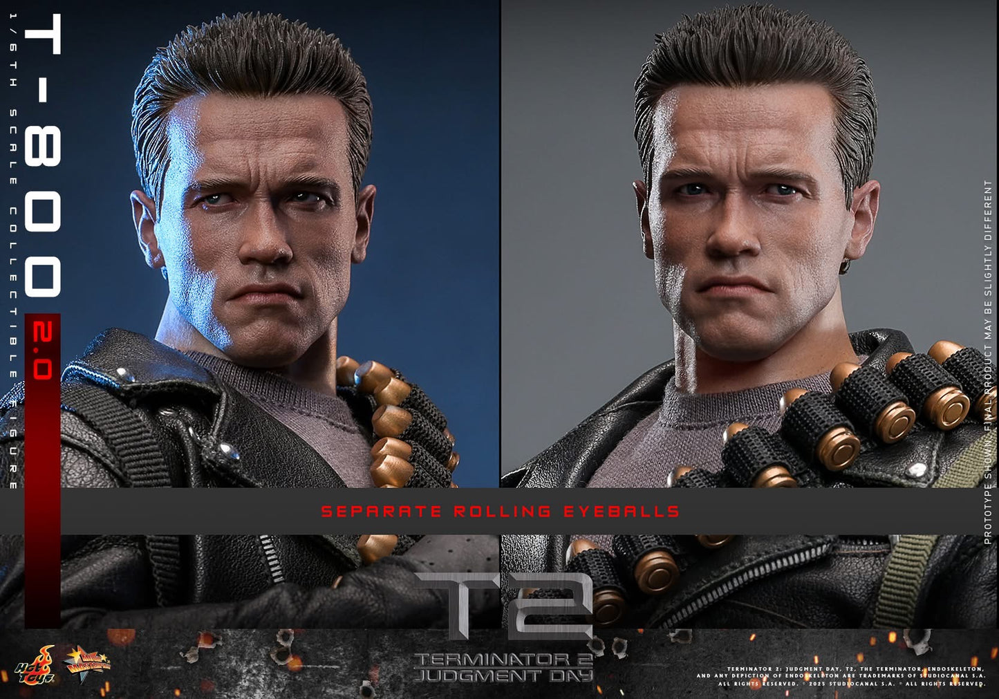 Preventa Figura T-800 (2.0) - Terminator 2: Judgment Day marca Hot Toys MMS795 escala 1/6