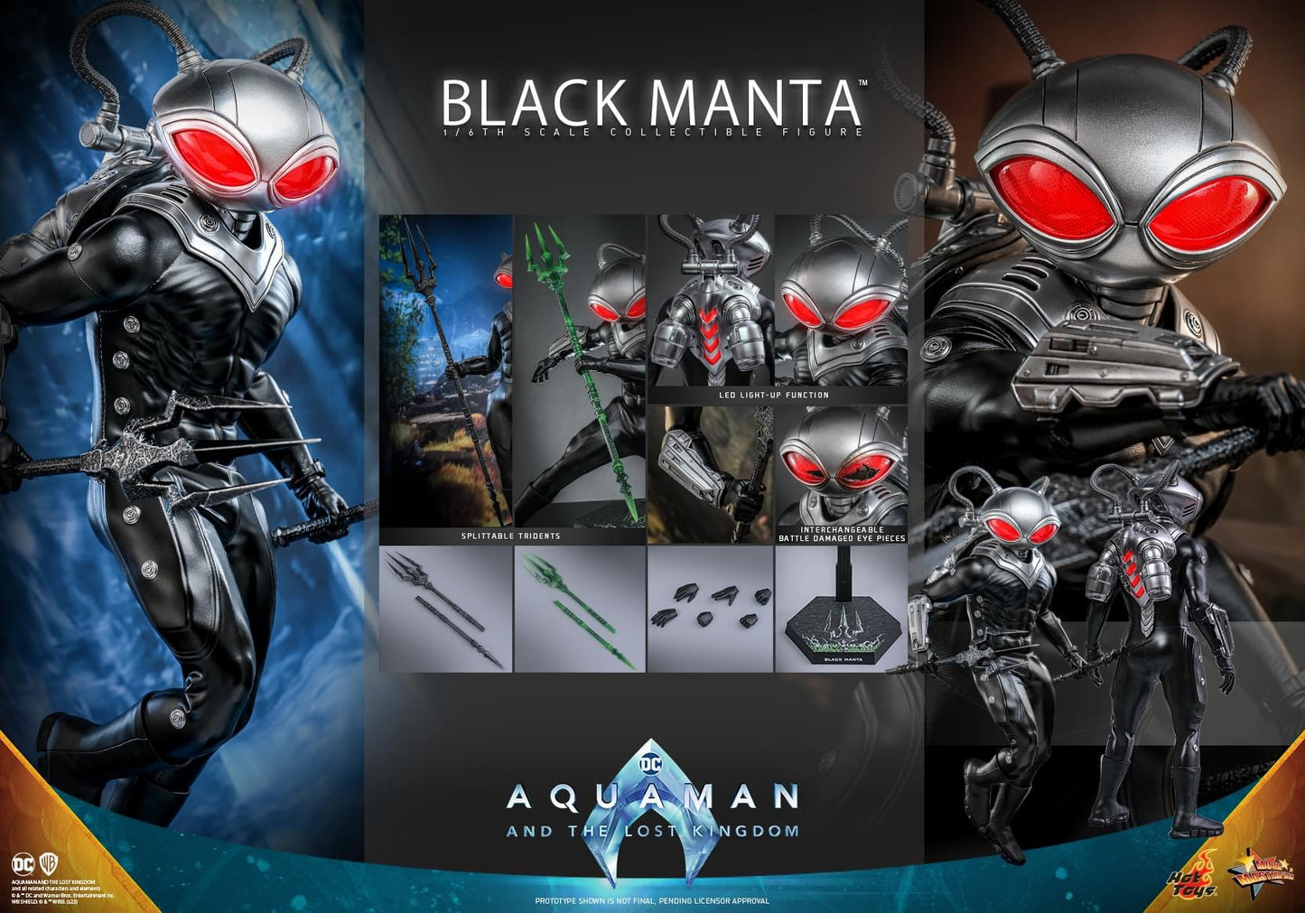 Pedido Figura BLACK MANTA - Aquaman 2 marca Hot Toys MMS739 escala 1/6