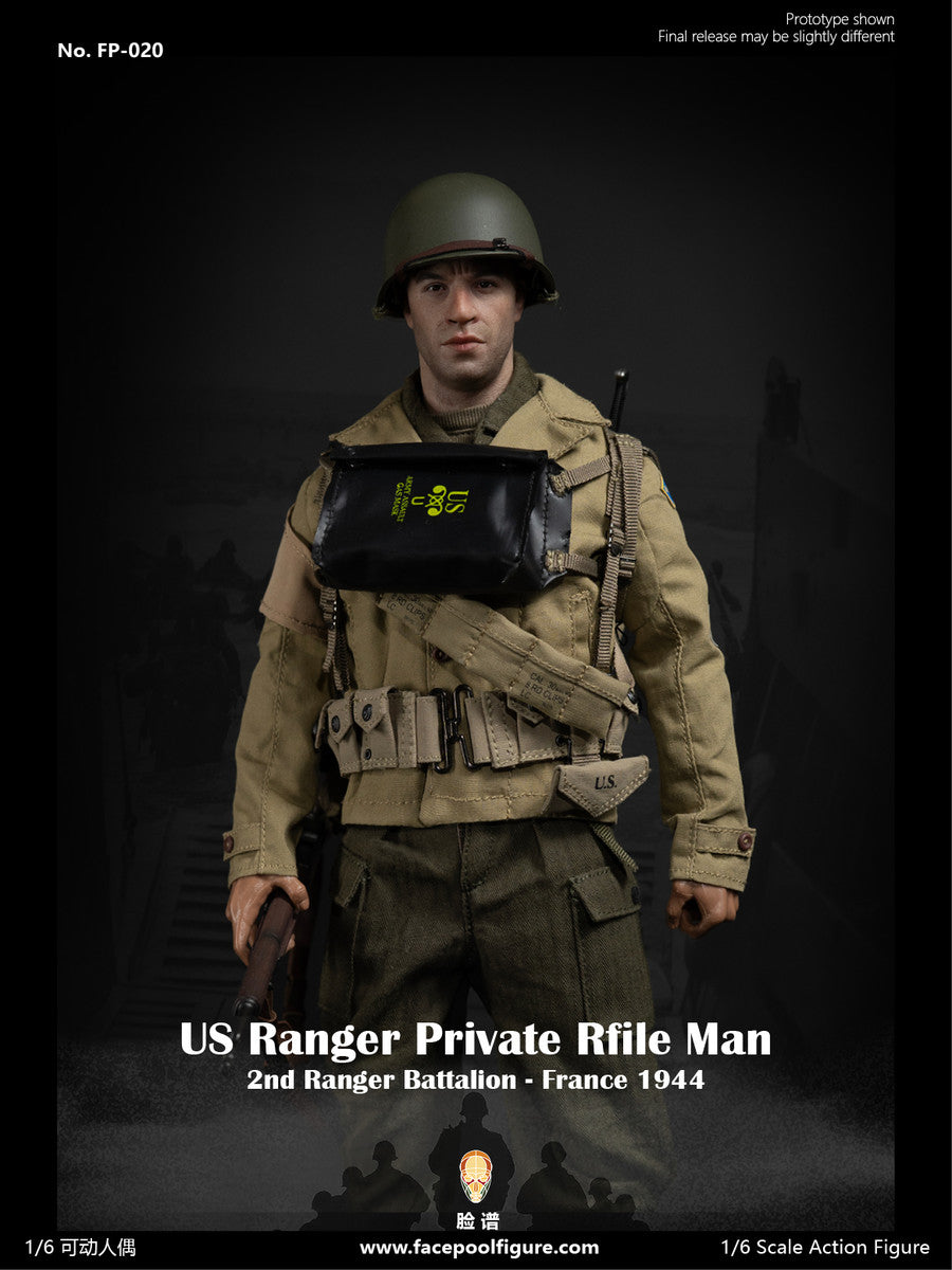 Preventa Figura WWII US Ranger Private Rifle Man - France 1944 marca Facepool FP-020 escala 1/6