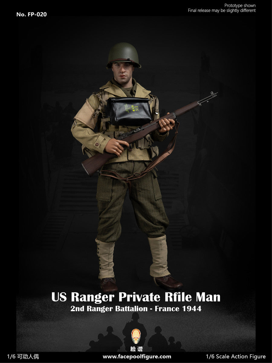 Preventa Figura WWII US Ranger Private Rifle Man - France 1944 marca Facepool FP-020 escala 1/6