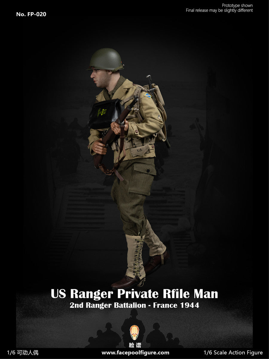 Preventa Figura WWII US Ranger Private Rifle Man - France 1944 marca Facepool FP-020 escala 1/6