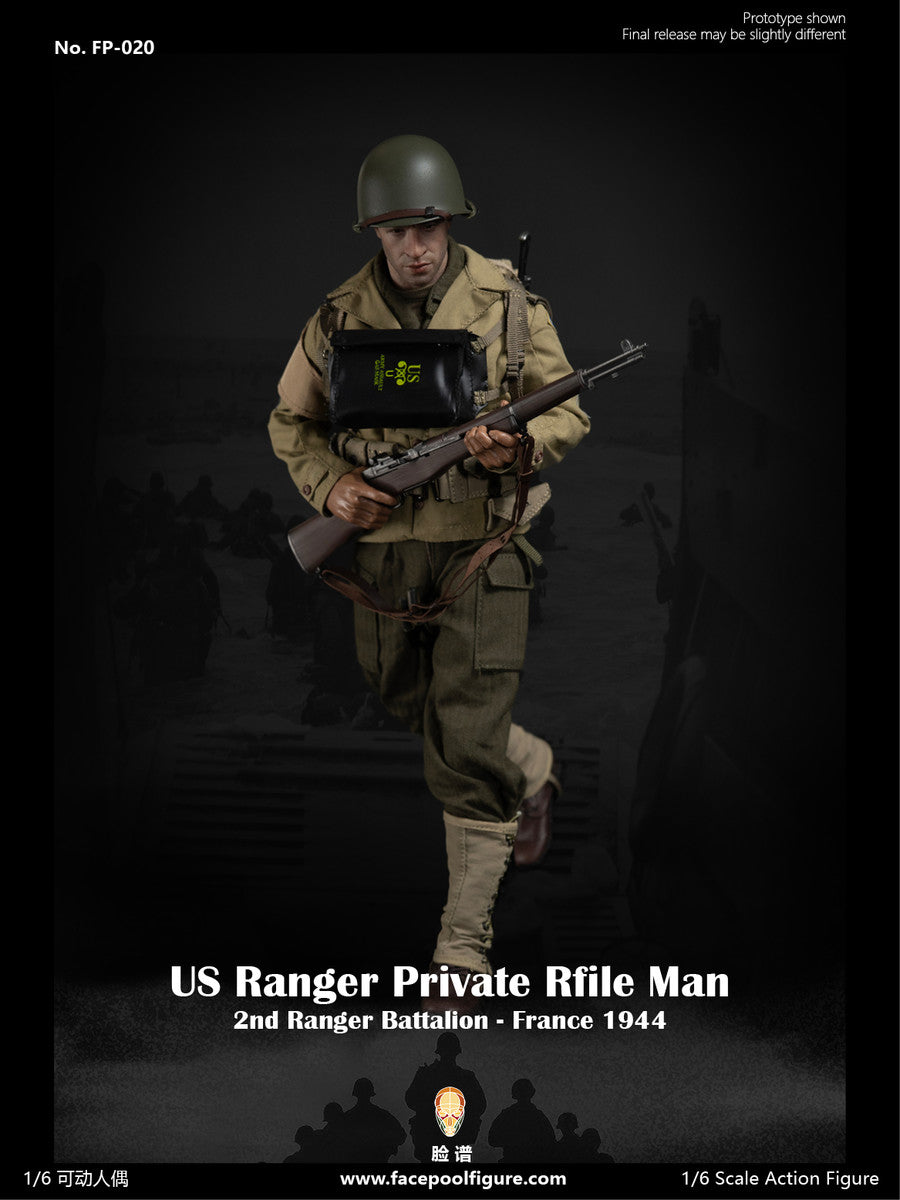 Preventa Figura WWII US Ranger Private Rifle Man - France 1944 marca Facepool FP-020 escala 1/6
