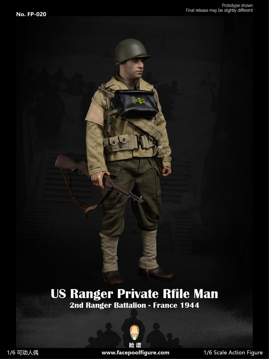 Preventa Figura WWII US Ranger Private Rifle Man - France 1944 marca Facepool FP-020 escala 1/6