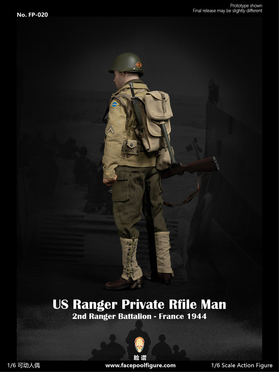 Preventa Figura WWII US Ranger Private Rifle Man - France 1944 marca Facepool FP-020 escala 1/6