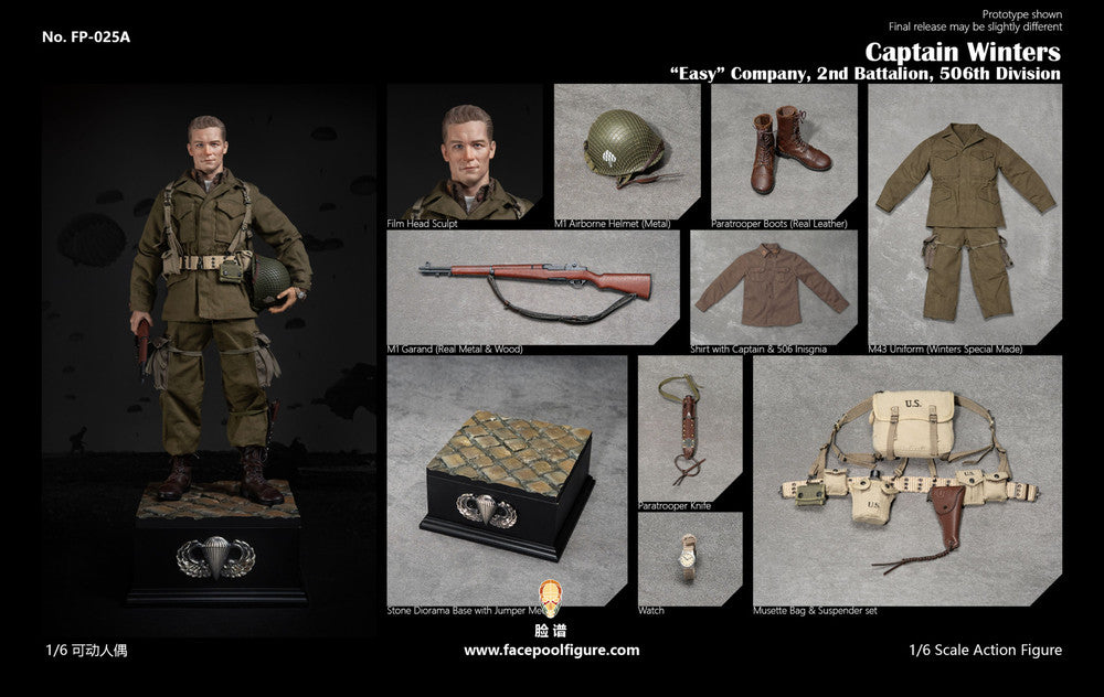 Preventa Figura Captain Winters (Standard Edition) marca Facepool FP025A escala 1/6