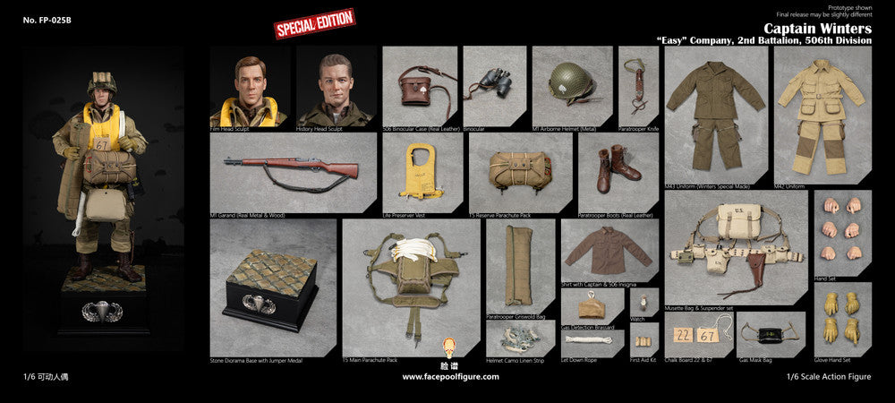 Preventa Figura Captain Winters (Special Edition) marca Facepool FP025B escala 1/6