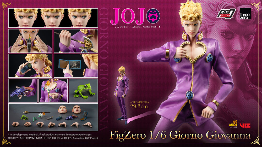 Preventa Figura Giorno Giovanna - JOJO's Bizarre Adventure: Golden Wind - FigZero marca ThreeZero 3Z0657 escala 1/6