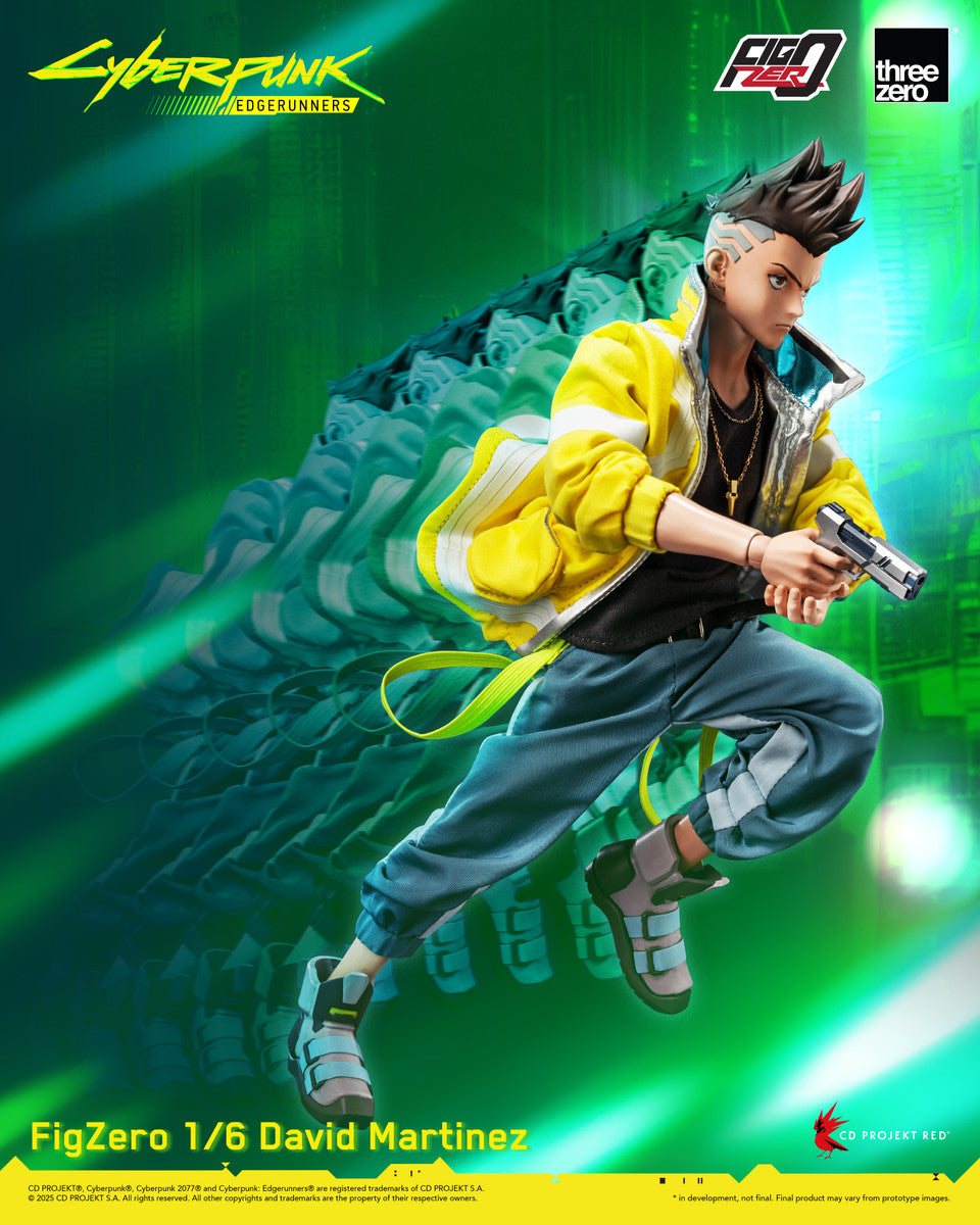 Preventa Figura David Martinez - Cyberpunk: Edgerunners - Figzero marca ThreeZero 3Z0599 escala 1/6