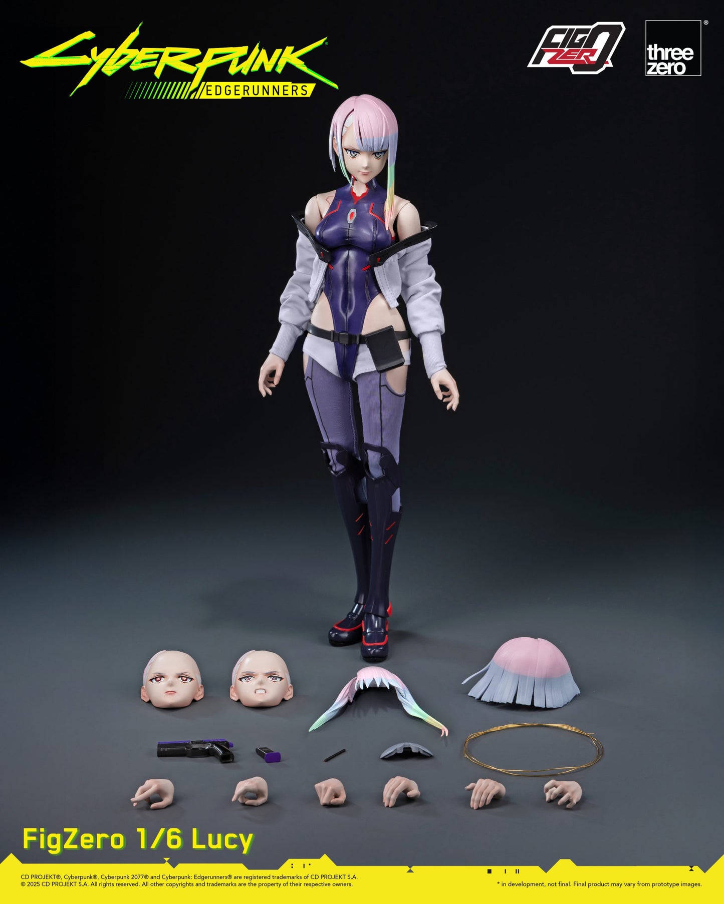 Preventa Figura Lucy - Cyberpunk: Edgerunners - FigZero marca ThreeZero 3Z0600 escala 1/6