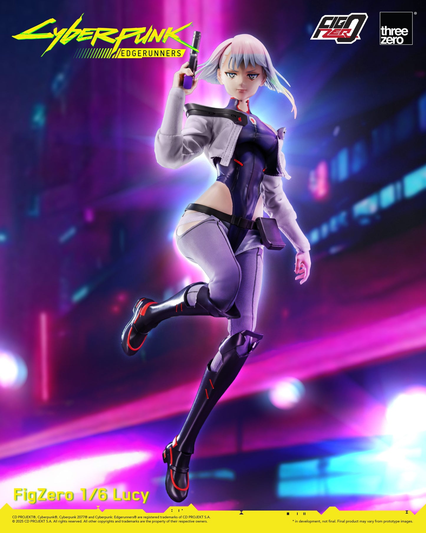 Preventa Figura Lucy - Cyberpunk: Edgerunners - FigZero marca ThreeZero 3Z0600 escala 1/6