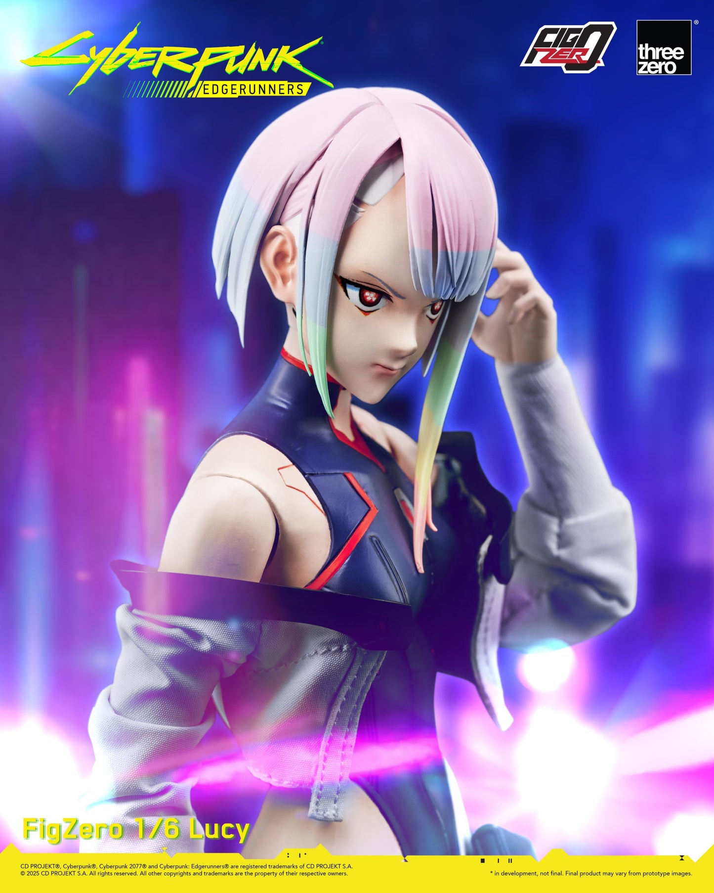 Preventa Figura Lucy - Cyberpunk: Edgerunners - FigZero marca ThreeZero 3Z0600 escala 1/6