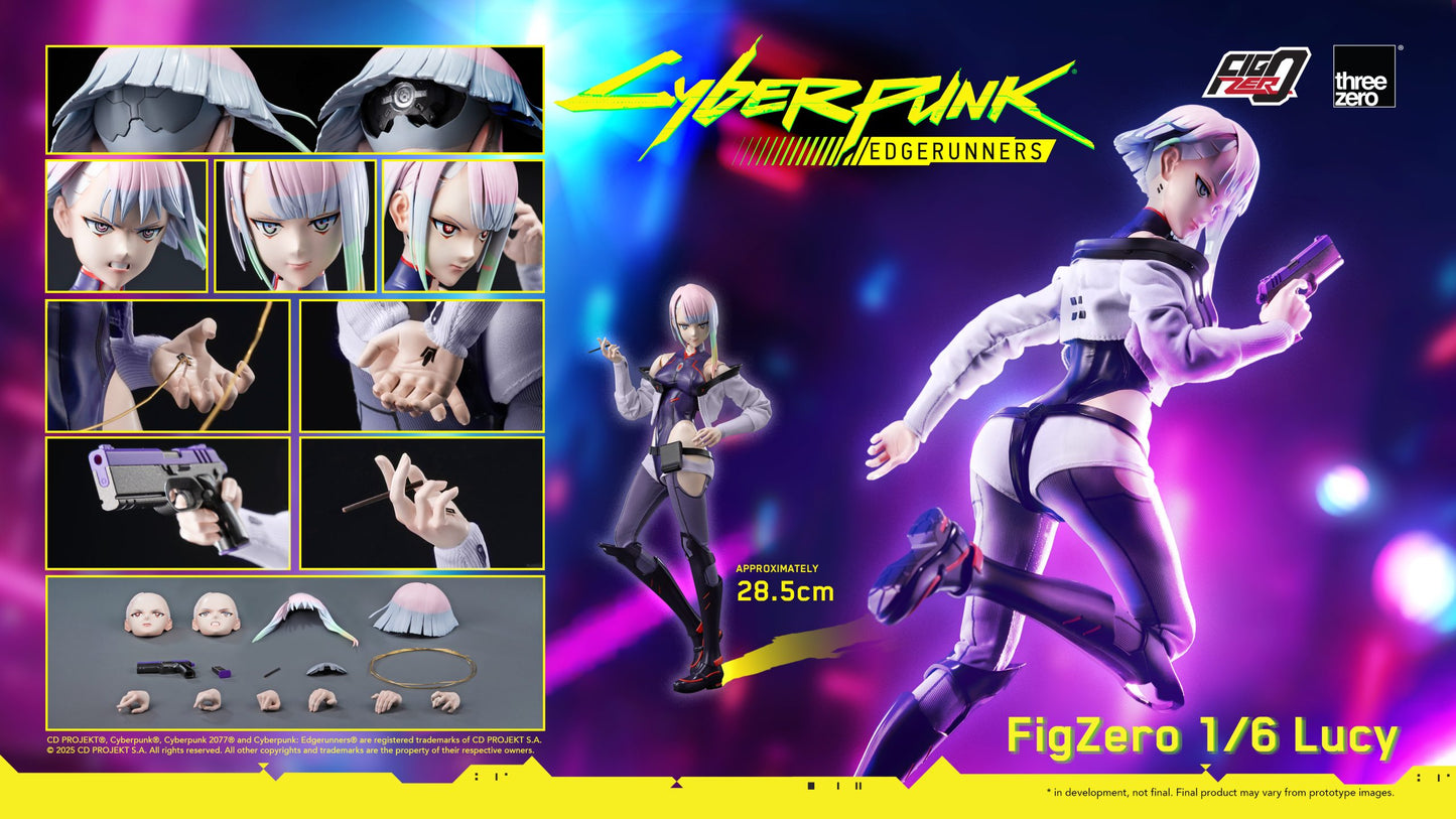 Preventa Figura Lucy - Cyberpunk: Edgerunners - FigZero marca ThreeZero 3Z0600 escala 1/6