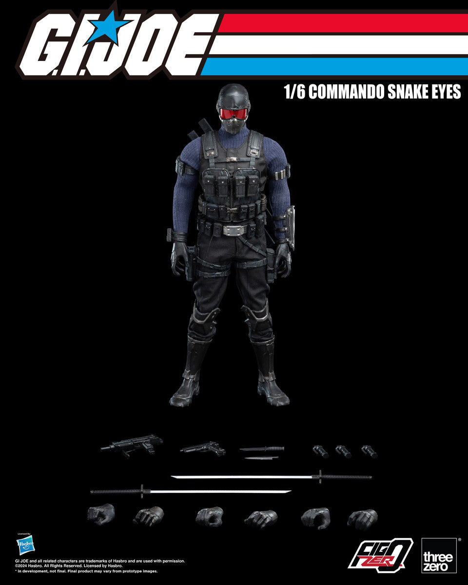 Pedido Figura Commando Snake Eyes - G.I.Joe FigZero marca Threezero 3Z0550 escala 1/6