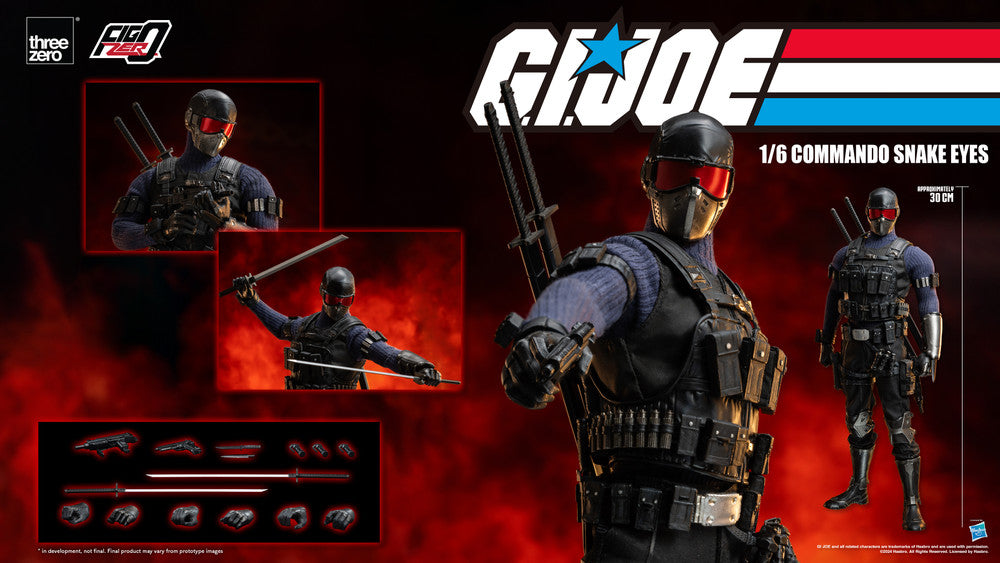Pedido Figura Commando Snake Eyes - G.I.Joe FigZero marca Threezero 3Z0550 escala 1/6