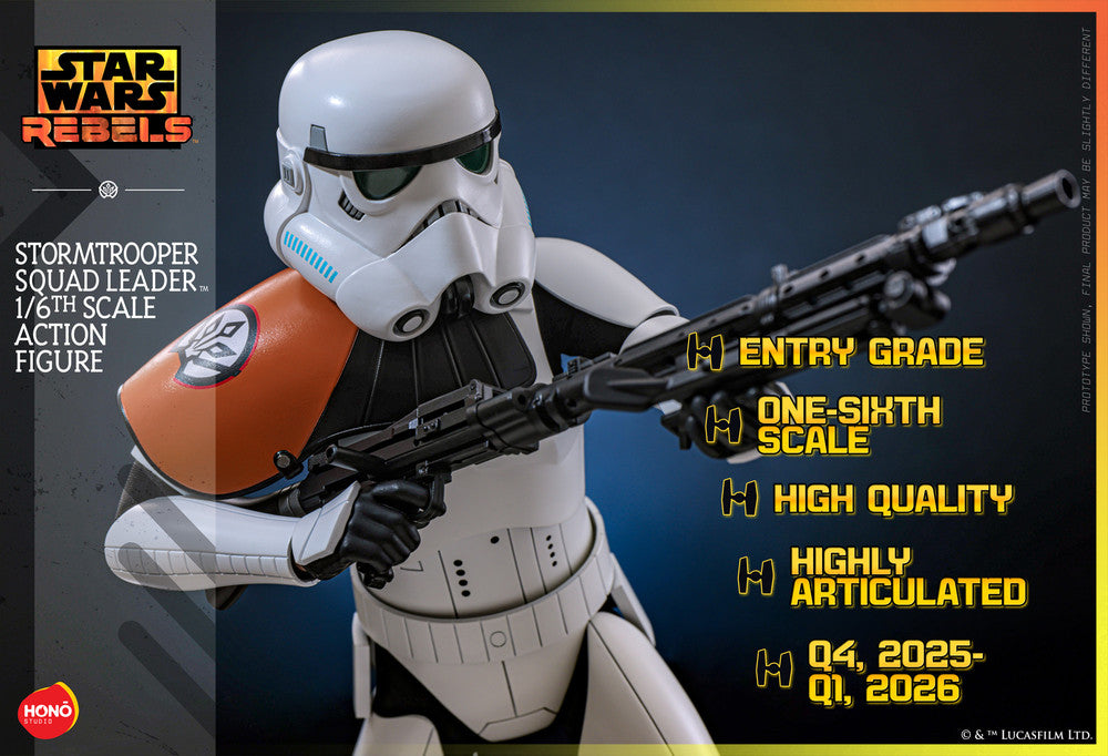 Preventa Figura Stormtrooper Squad Leader - Star Wars: Rebels marca HONO Studio HS09 escala 1/6