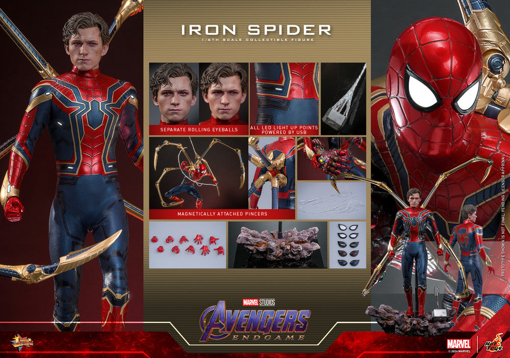 Preventa Figura Iron Spider - Avengers: Endgame marca Hot Toys MMS761 escala 1/6