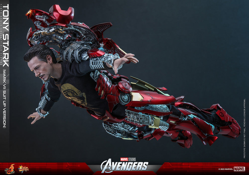 Preventa Figura Tony Stark (Mark VII Suit Up Version) The Avengers marca Hot Toys MMS718 escala 1/6