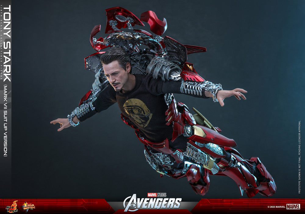 Preventa Figura Tony Stark (Mark VII Suit Up Version) The Avengers marca Hot Toys MMS718 escala 1/6