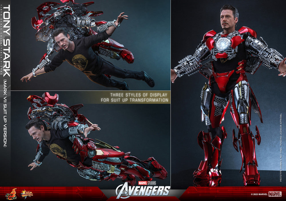 Preventa Figura Tony Stark (Mark VII Suit Up Version) The Avengers marca Hot Toys MMS718 escala 1/6