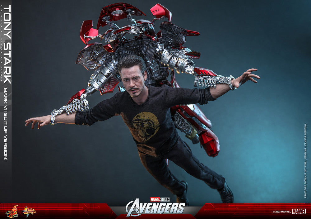 Preventa Figura Tony Stark (Mark VII Suit Up Version) The Avengers marca Hot Toys MMS718 escala 1/6
