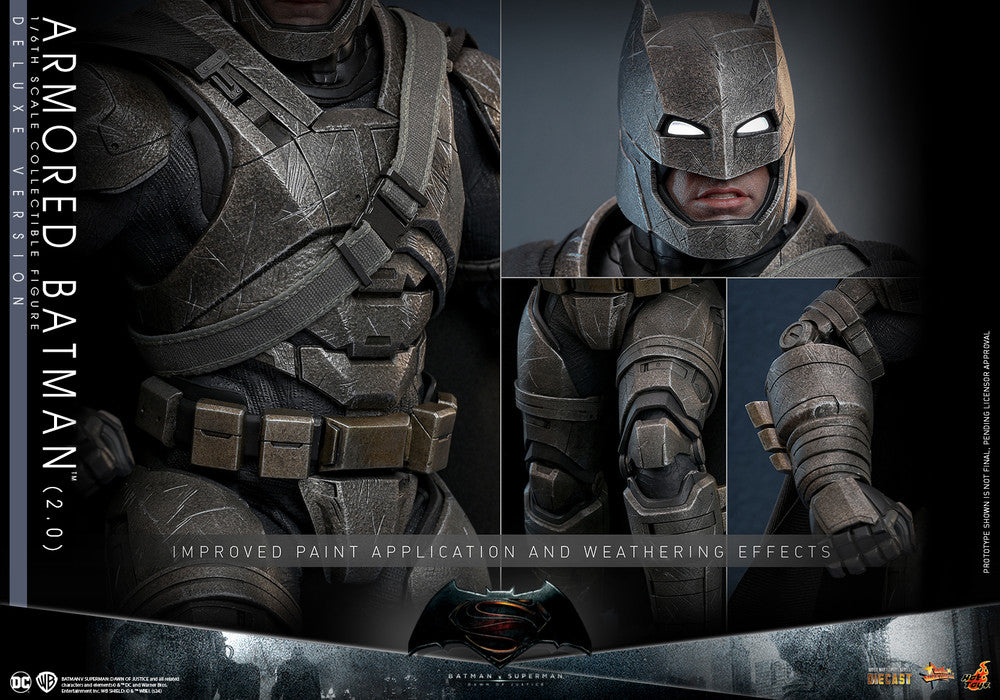 Preventa Figura Armored Batman (2.0) Deluxe version - Batman v Superman: Dawn of Justice™ marca Hot Toys MMS743 D63 escala 1/6