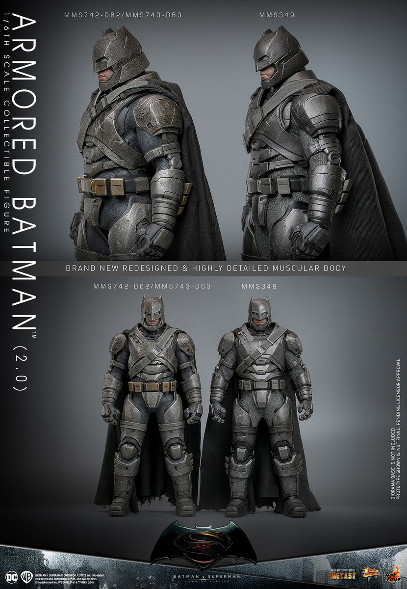 Preventa Figura Armored Batman (2.0) - Batman v Superman: Dawn of Justice™ marca Hot Toys MMS742D62 escala 1/6