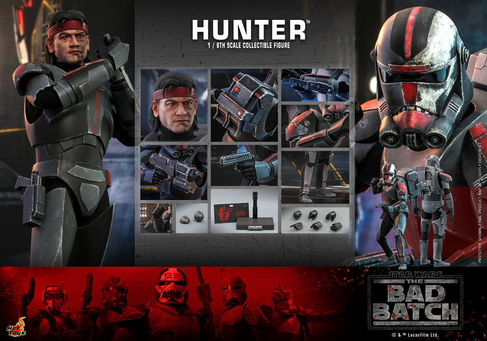 Pedido Figura Hunter™ Star Wars: The Bad Batch™ marca Hot Toys TMS050 escala 1/6
