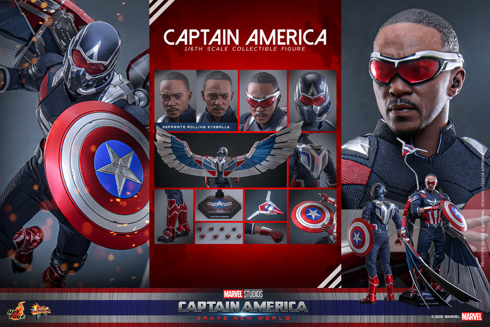 Preventa Figura Captain America - Brave New World marca Hot Toys MMS779 escala 1/6