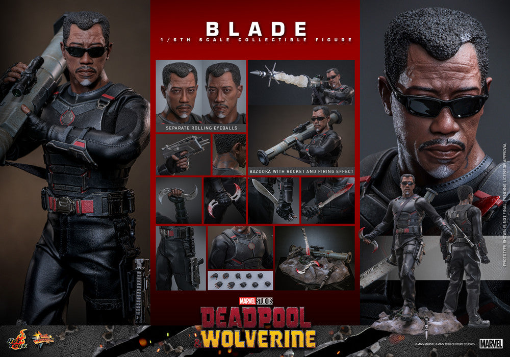 Preventa Figura Blade - Deadpool & Wolverine marca Hot Toys MMS791 escala 1/6