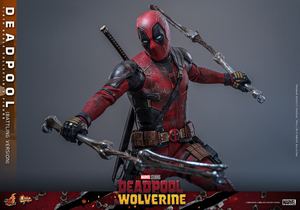 Preventa Figura Deadpool (Battling Version) - Deadpool & Wolverine marca Hot Toys MMS782 escala 1/6