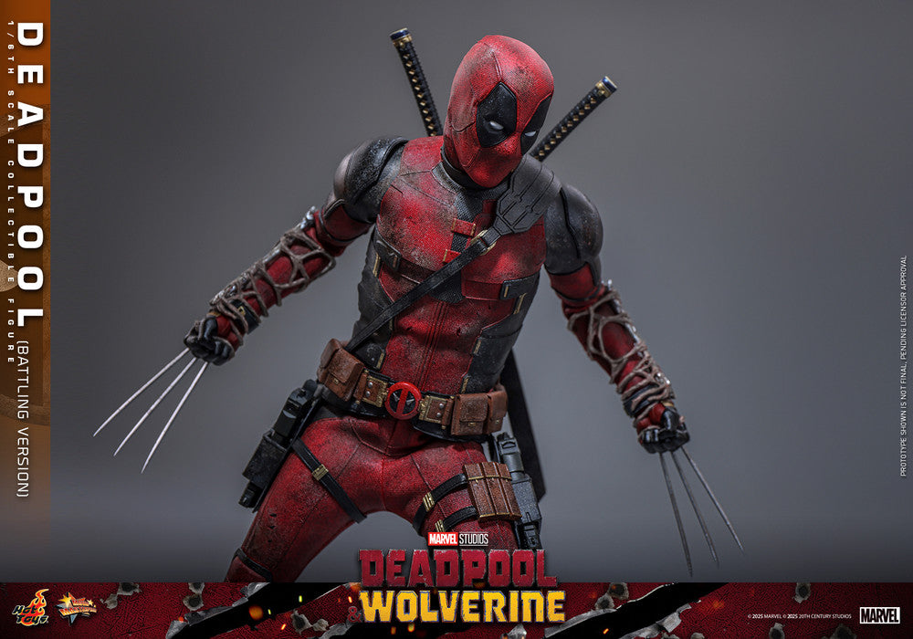 Preventa Figura Deadpool (Battling Version) - Deadpool & Wolverine marca Hot Toys MMS782 escala 1/6
