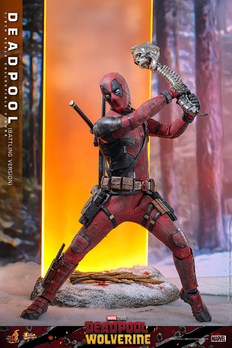 Preventa Figura Deadpool (Battling Version) - Deadpool & Wolverine marca Hot Toys MMS782 escala 1/6