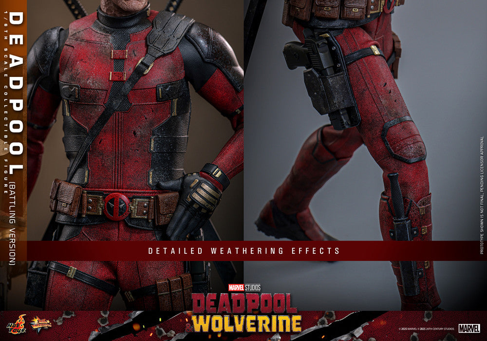 Preventa Figura Deadpool (Battling Version) - Deadpool & Wolverine marca Hot Toys MMS782 escala 1/6