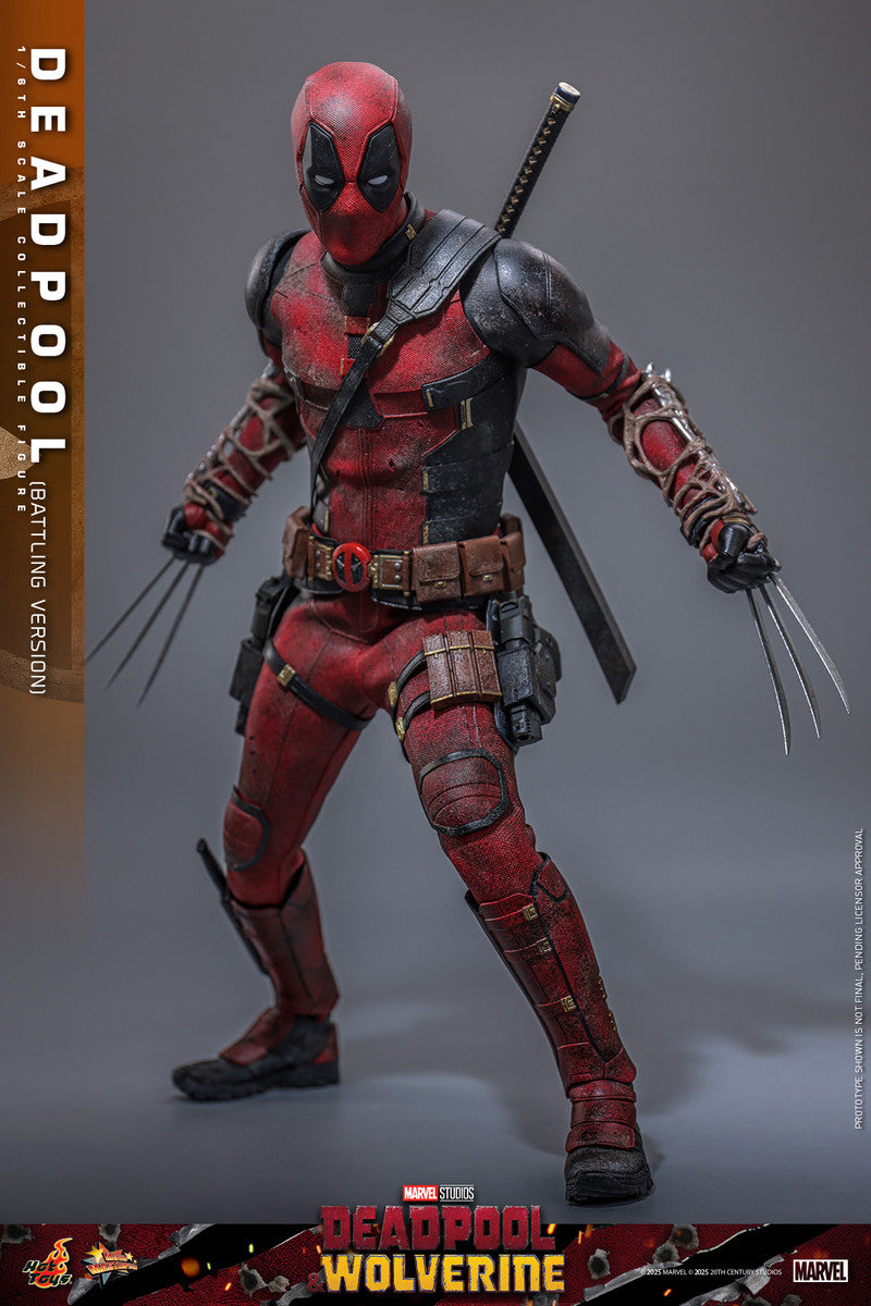 Preventa Figura Deadpool (Battling Version) - Deadpool & Wolverine marca Hot Toys MMS782 escala 1/6