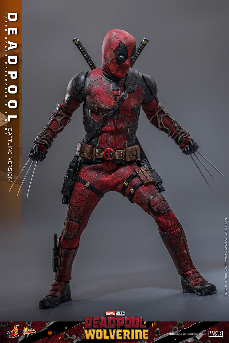 Preventa Figura Deadpool (Battling Version) - Deadpool & Wolverine marca Hot Toys MMS782 escala 1/6