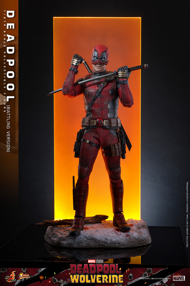 Preventa Figura Deadpool (Battling Version) - Deadpool & Wolverine marca Hot Toys MMS782 escala 1/6