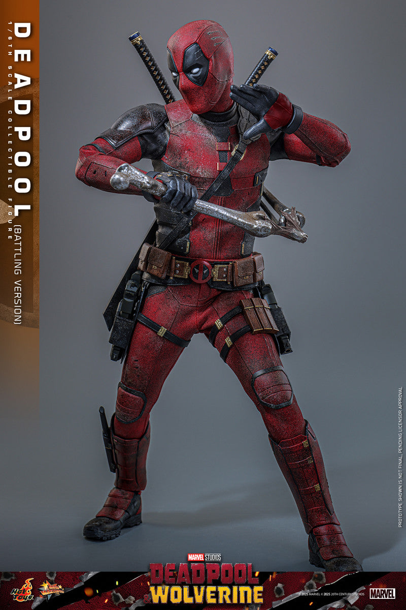 Preventa Figura Deadpool (Battling Version) - Deadpool & Wolverine marca Hot Toys MMS782 escala 1/6
