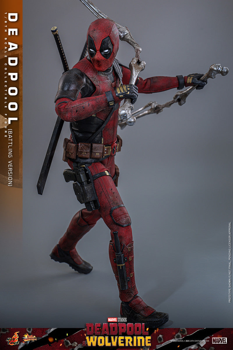 Preventa Figura Deadpool (Battling Version) - Deadpool & Wolverine marca Hot Toys MMS782 escala 1/6