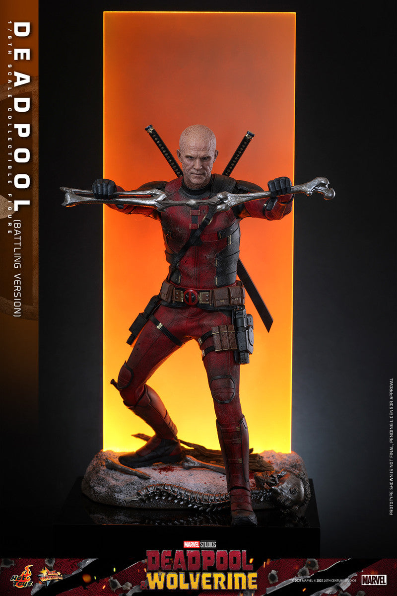 Preventa Figura Deadpool (Battling Version) - Deadpool & Wolverine marca Hot Toys MMS782 escala 1/6