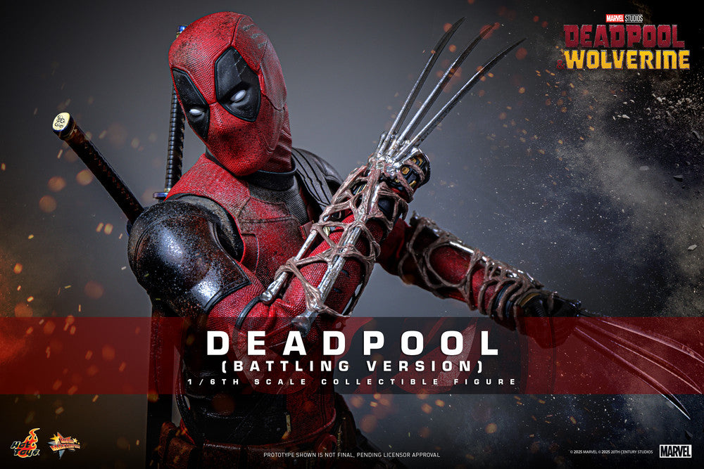 Preventa Figura Deadpool (Battling Version) - Deadpool & Wolverine marca Hot Toys MMS782 escala 1/6